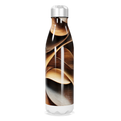 Garrafa Inox - Estampa Madeira Elegante