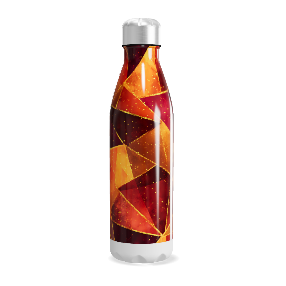 Garrafa Inox - Estampa Geométrica Colorida