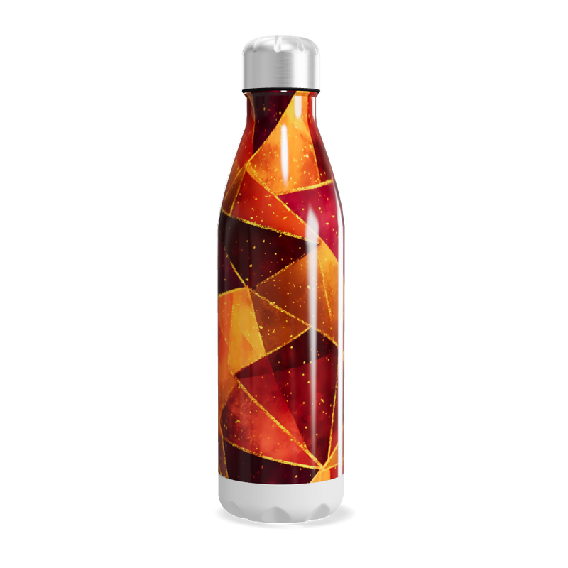 Garrafa Inox - Estampa Geométrica Colorida
