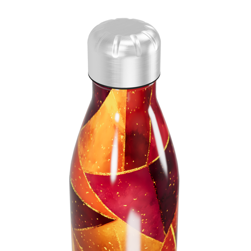 Garrafa Inox - Estampa Geométrica Colorida