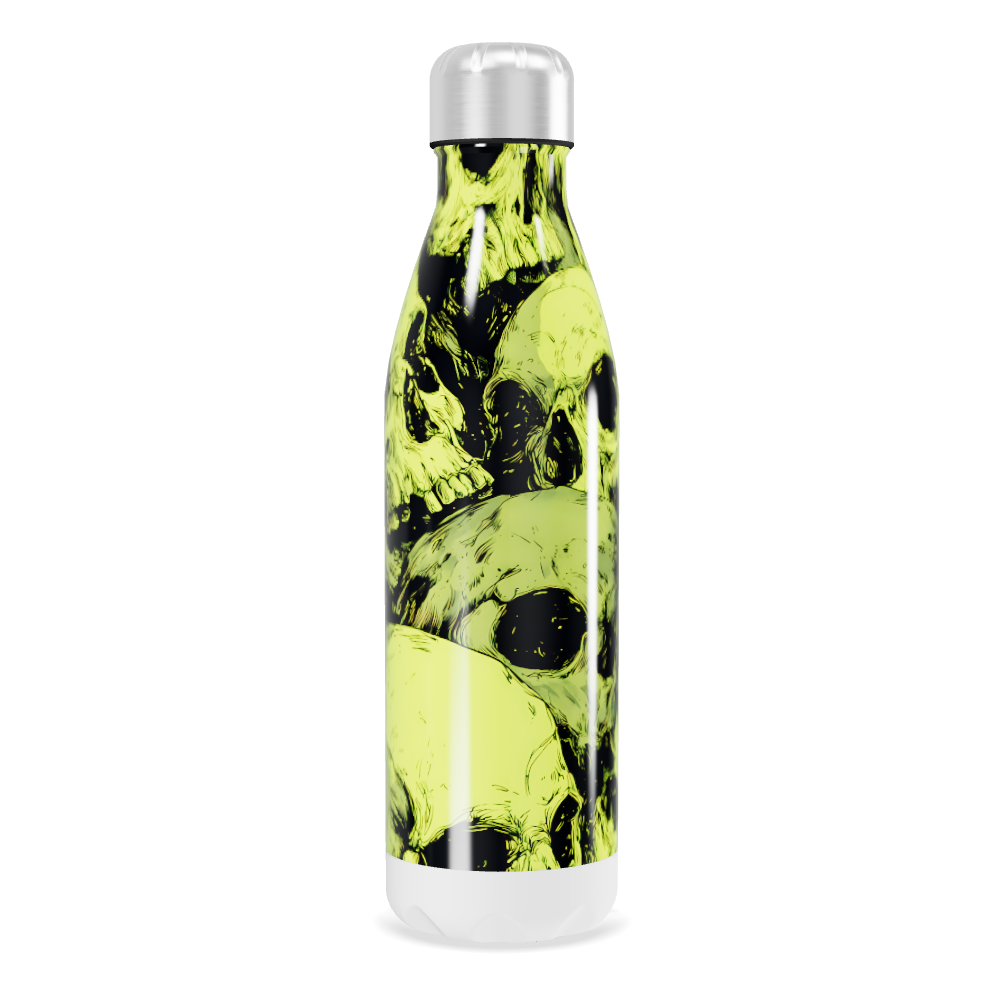 Garrafa Inox - Caveiras Neon