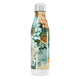 Garrafa Inox - Floral com Tampa Prateada