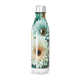 Garrafa Inox - Floral com Tampa Prateada