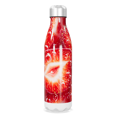 Garrafa Inox - Estampa Morango 500ml