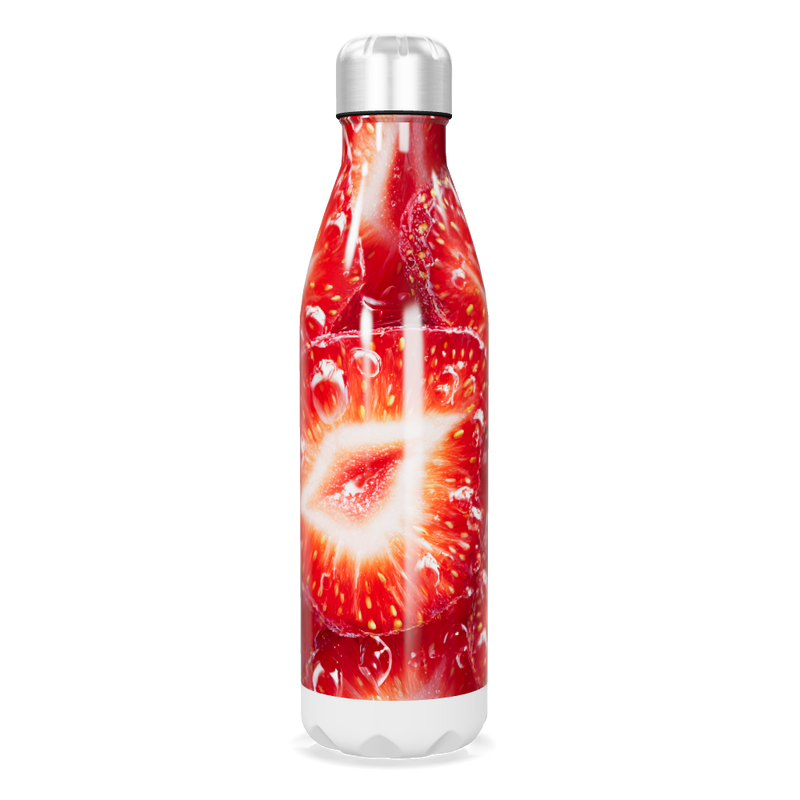 Garrafa Inox - Estampa Morango 500ml