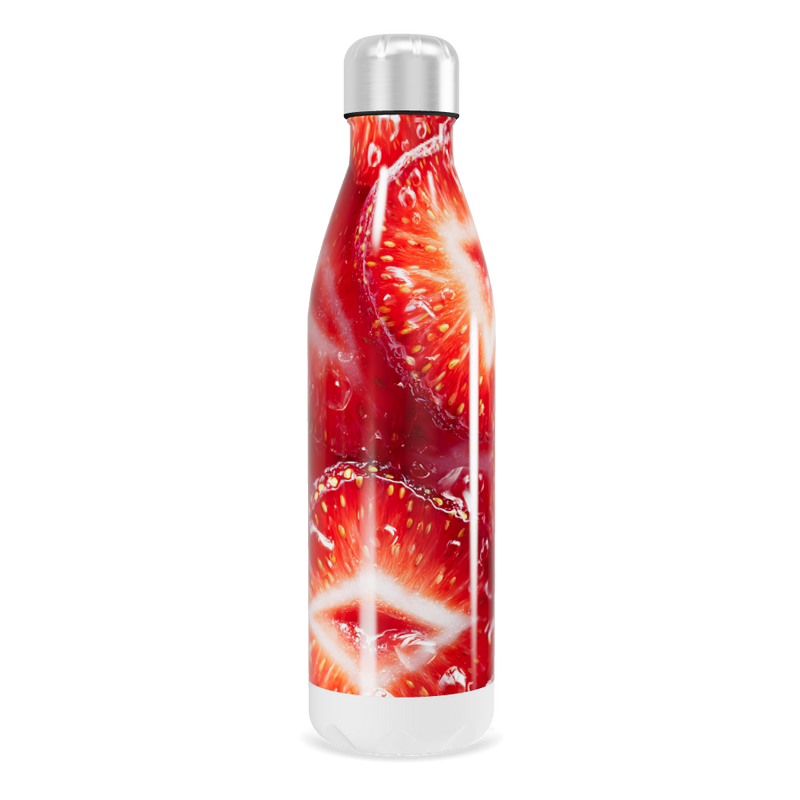 Garrafa Inox - Estampa Morango 500ml