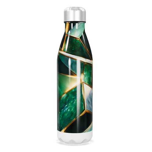 Garrafa Inox - Verde Geométrica
