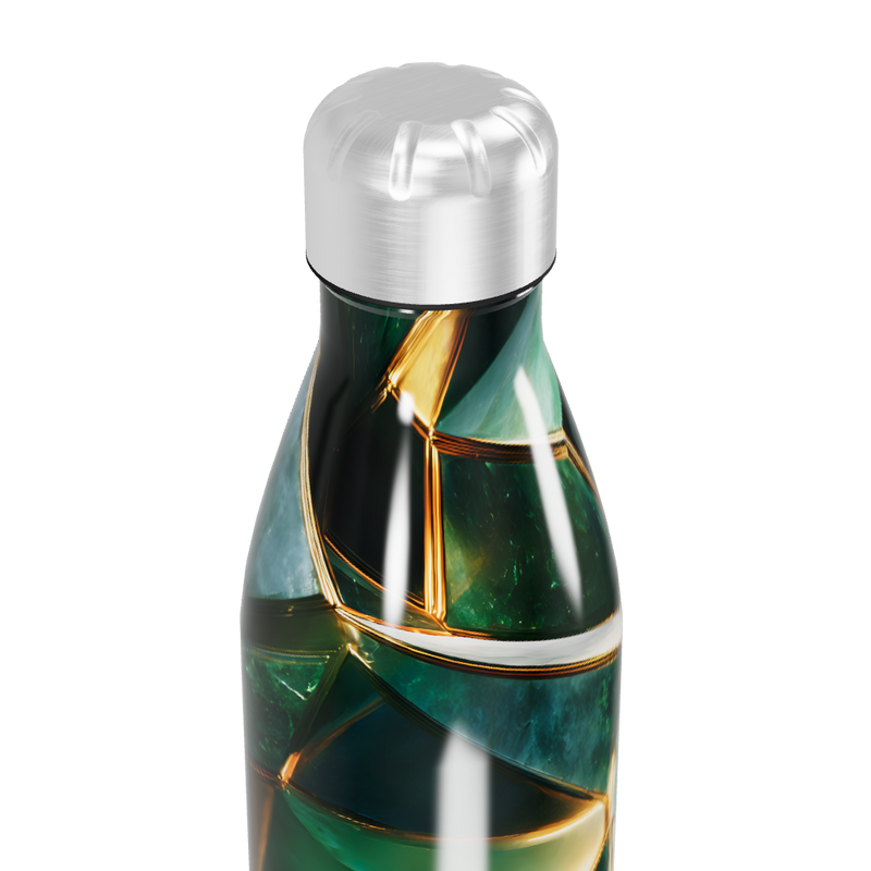 Garrafa Inox - Verde Geométrica