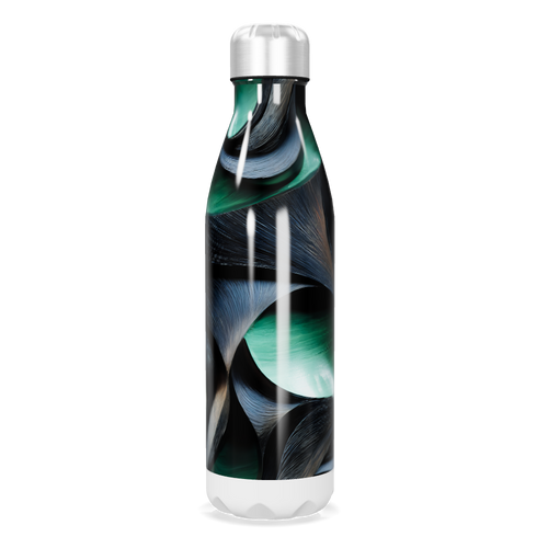 Garrafa Inox - Estampa Abstrata Colorida