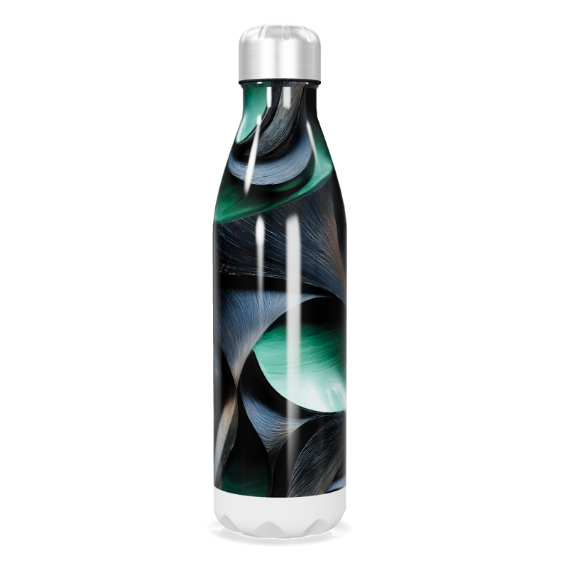 Garrafa Inox - Estampa Abstrata Colorida