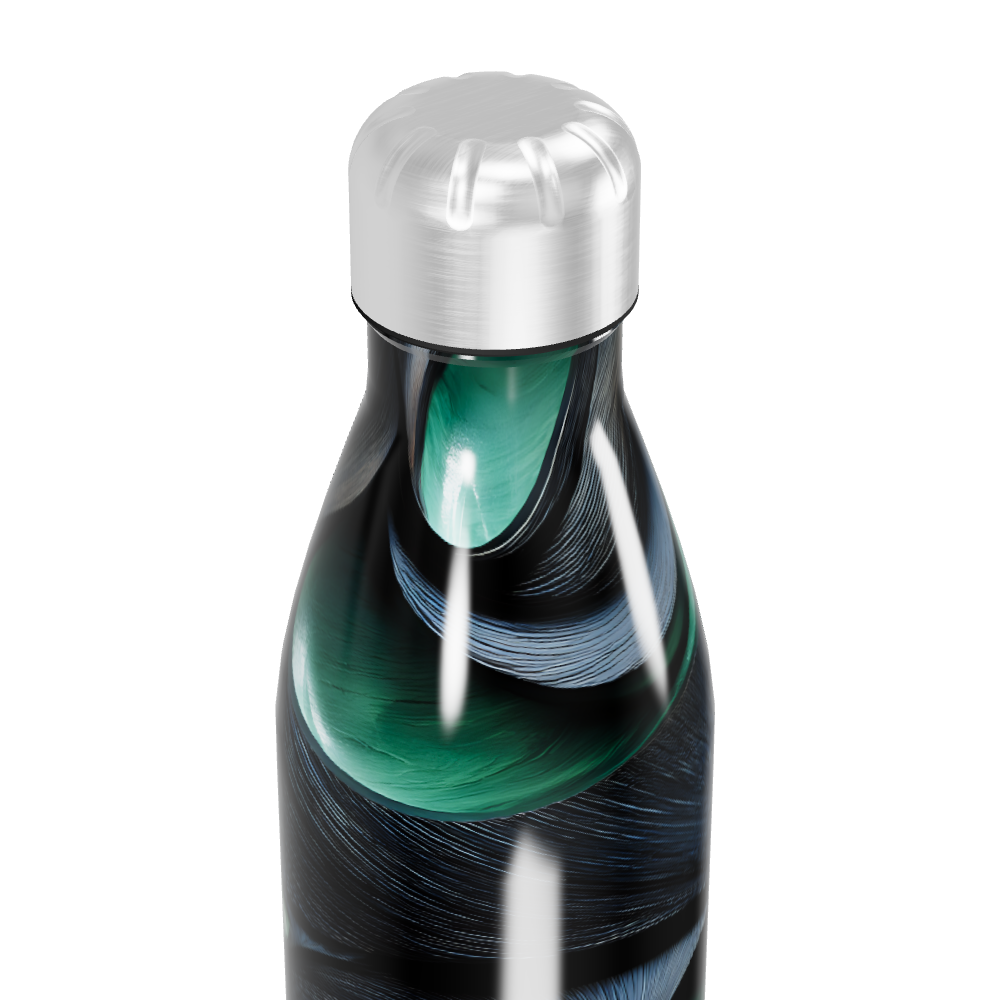 Garrafa Inox - Estampa Abstrata Colorida