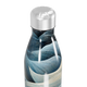 Garrafa Inox - Estampa Ondas Azul e Branco
