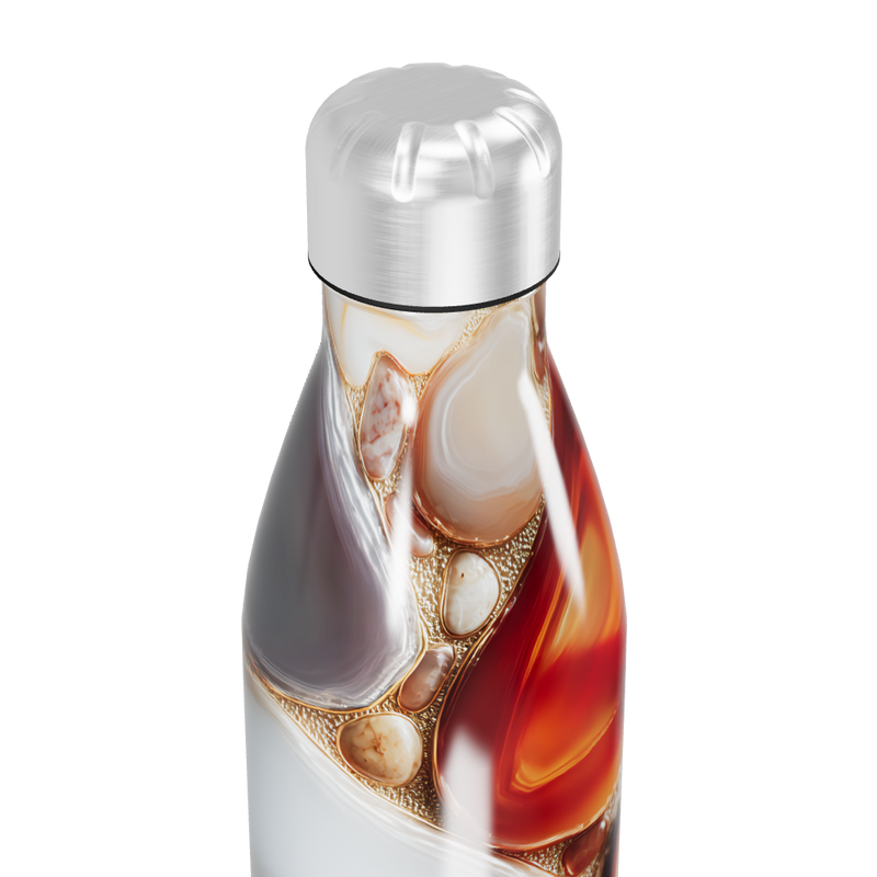 Garrafa Inox - Estampa Pedras Coloridas