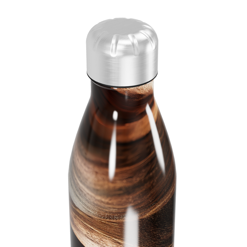 Garrafa Inox - Marrom Madeira 500ml