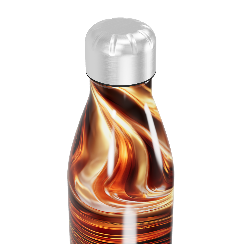 Garrafa Inox - Estampa Marmorizada Colorida