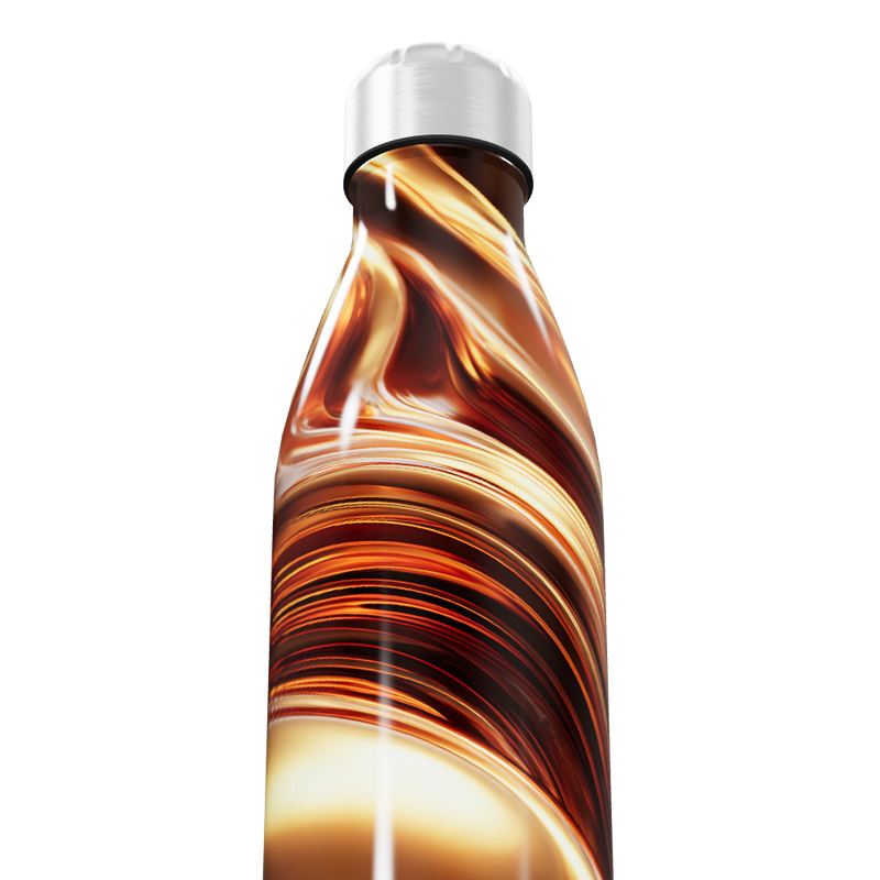 Garrafa Inox - Estampa Marmorizada Colorida