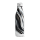 Garrafa Inox - Estampa Marmorizada Preta e Branca