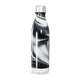 Garrafa Inox - Estampa Marmorizada Preta e Branca