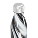 Garrafa Inox - Estampa Marmorizada Preta e Branca