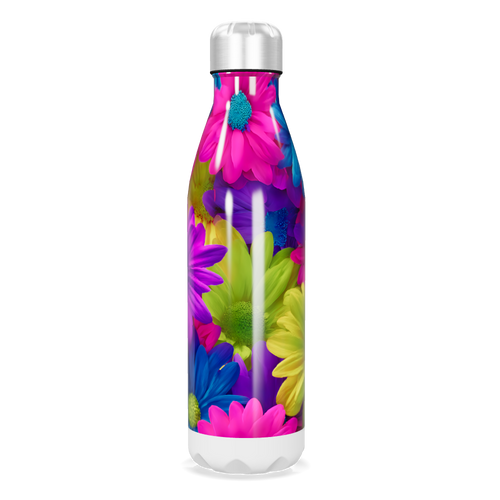 Garrafa Inox - Estampa Floral Colorida