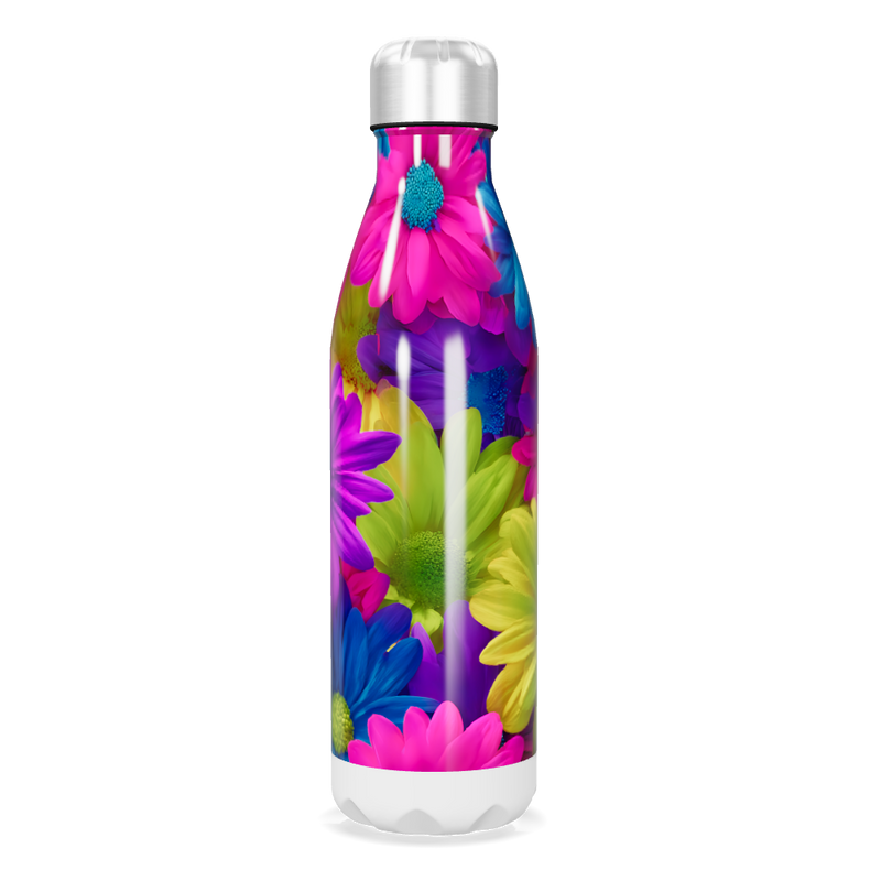 Garrafa Inox - Estampa Floral Colorida