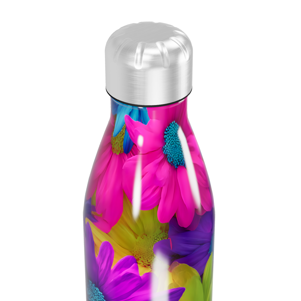 Garrafa Inox - Estampa Floral Colorida