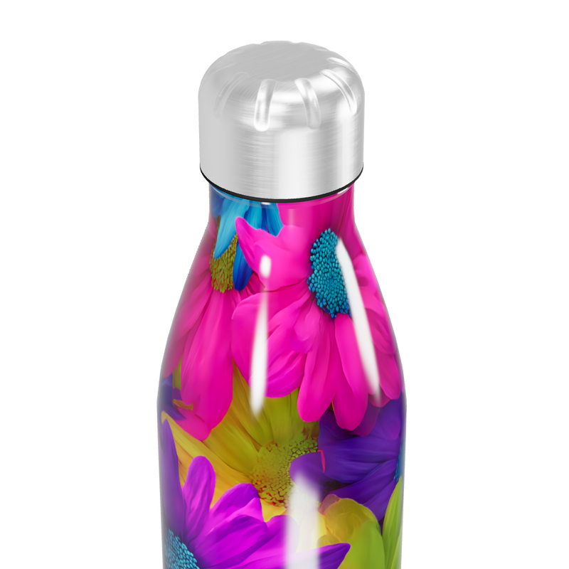 Garrafa Inox - Estampa Floral Colorida