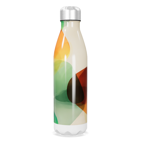 Garrafa Inox - Estampa Colorida Abstrata