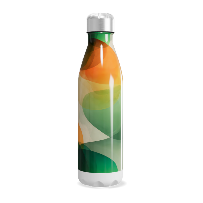 Garrafa Inox - Estampa Colorida Abstrata