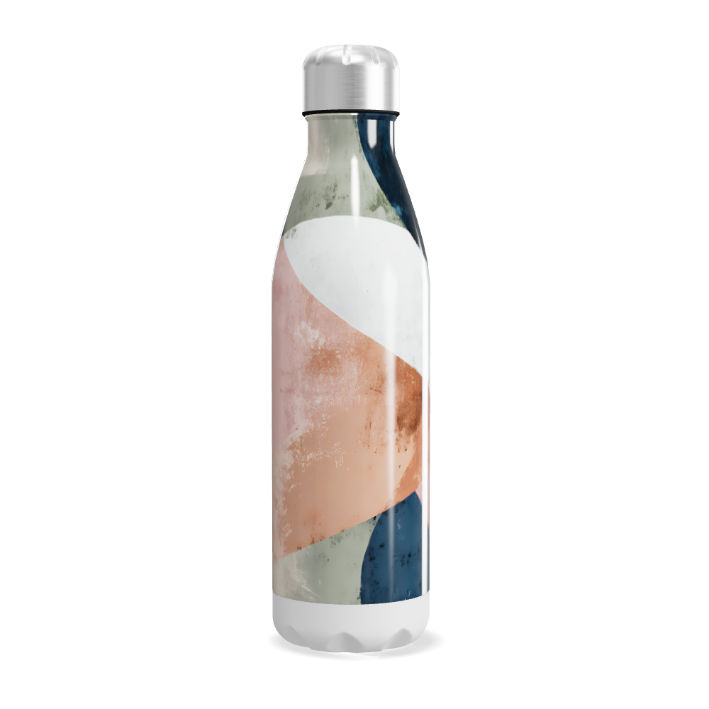 Garrafa Inox - Estampa Abstrata Multicolorida
