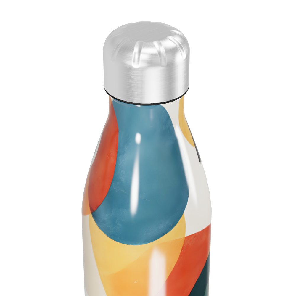 Garrafa Inox - Estampa Abstrata Colorida