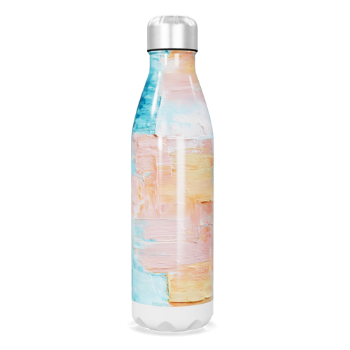 Garrafa Inox - Estampa Pastel Abstrata
