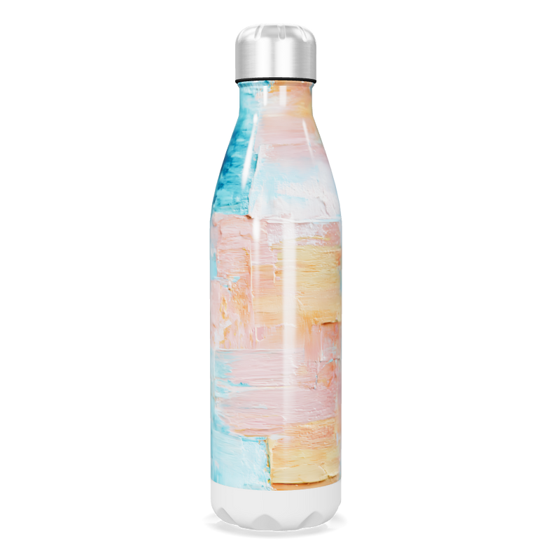 Garrafa Inox - Estampa Pastel Abstrata