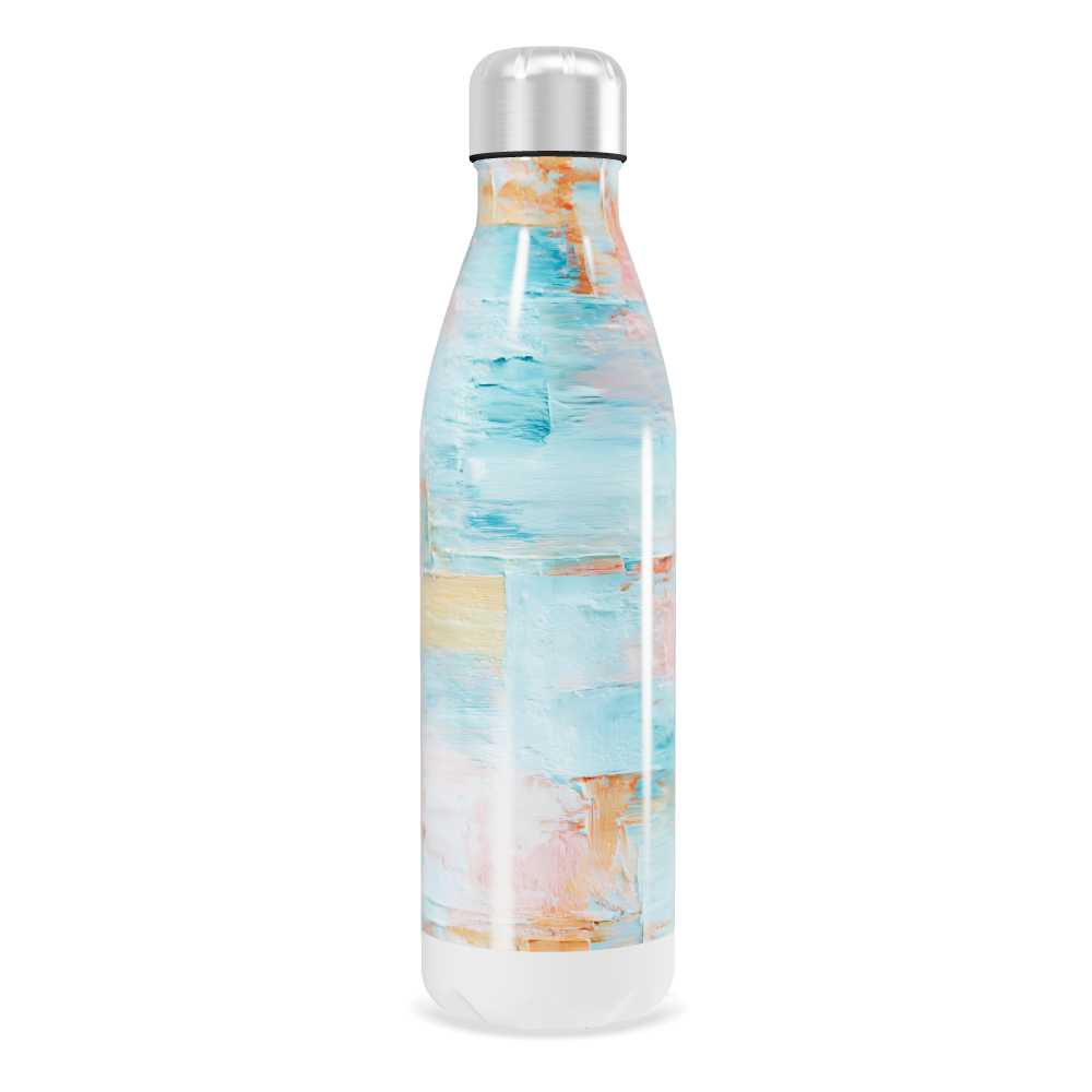 Garrafa Inox - Estampa Pastel Abstrata
