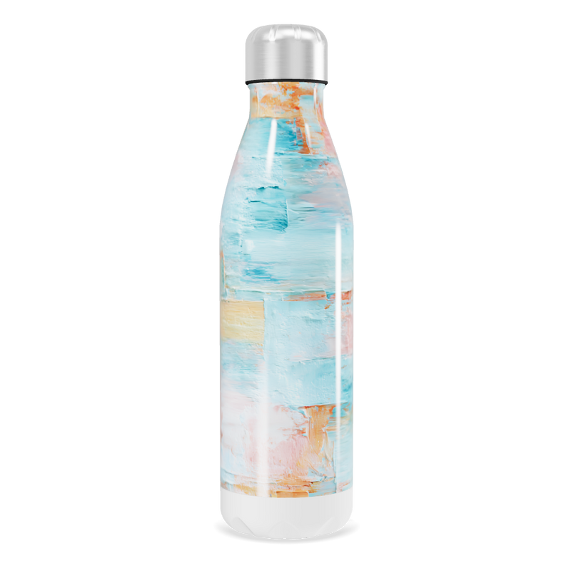 Garrafa Inox - Estampa Pastel Abstrata