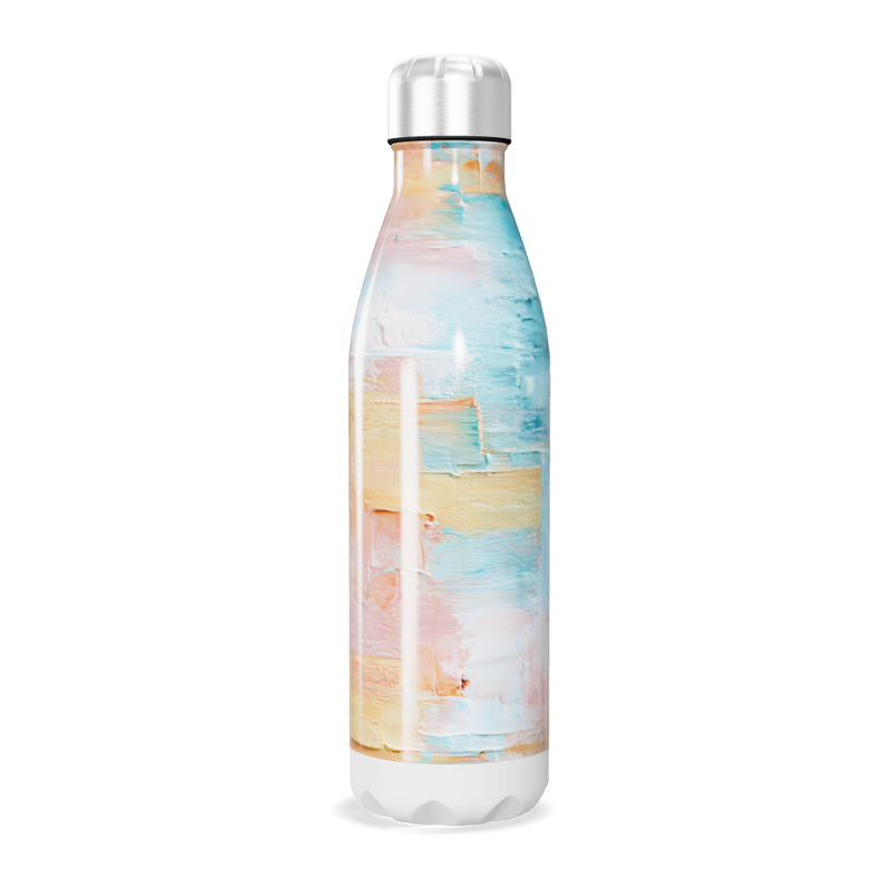 Garrafa Inox - Estampa Pastel Abstrata