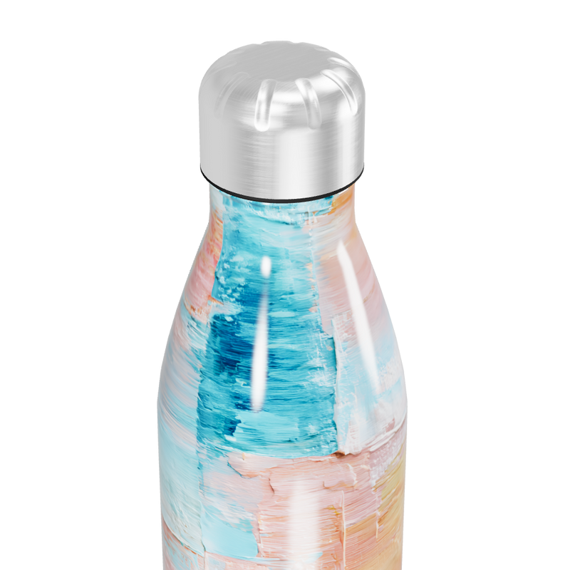 Garrafa Inox - Estampa Pastel Abstrata