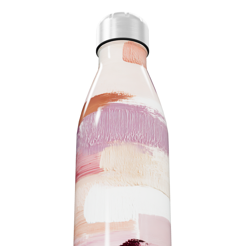 Garrafa Inox - Estampa Abstrata Colorida