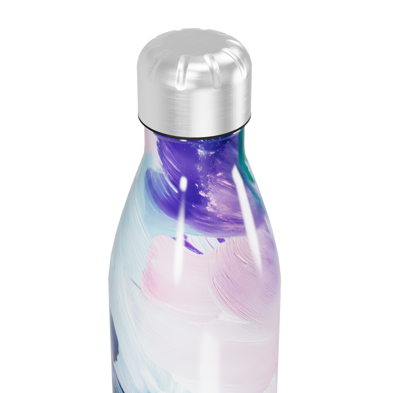 Garrafa Inox - Estampa Azul e Rosa