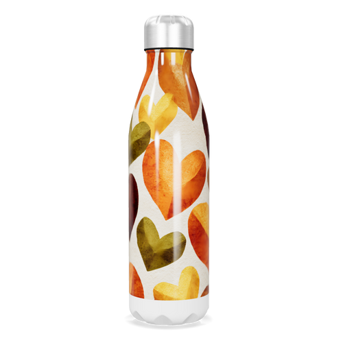 Garrafa Inox Corações Coloridos