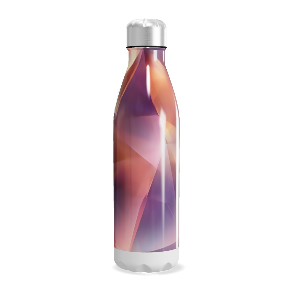 Garrafa Inox - Estampa Geométrica Colorida
