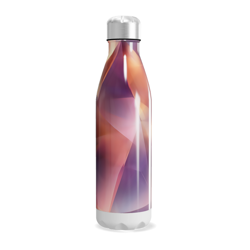 Garrafa Inox - Estampa Geométrica Colorida