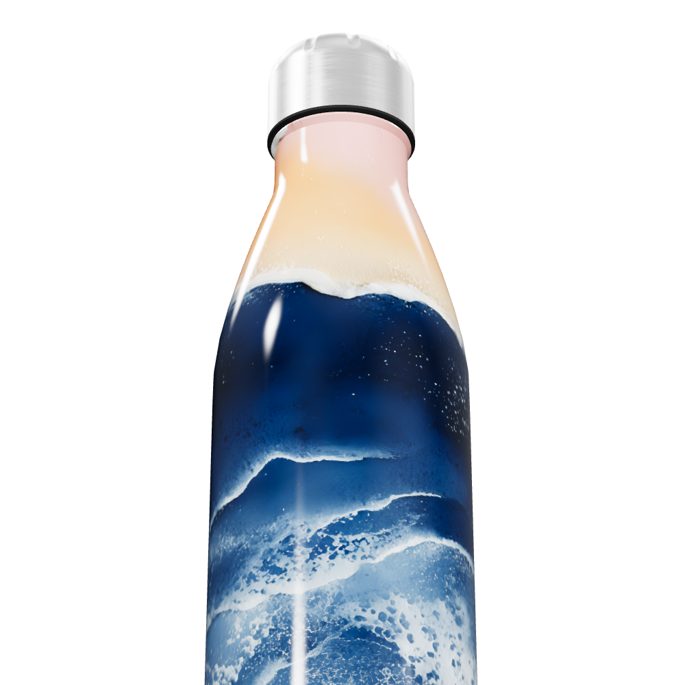 Garrafa Inox Estampa Marinha 500ml