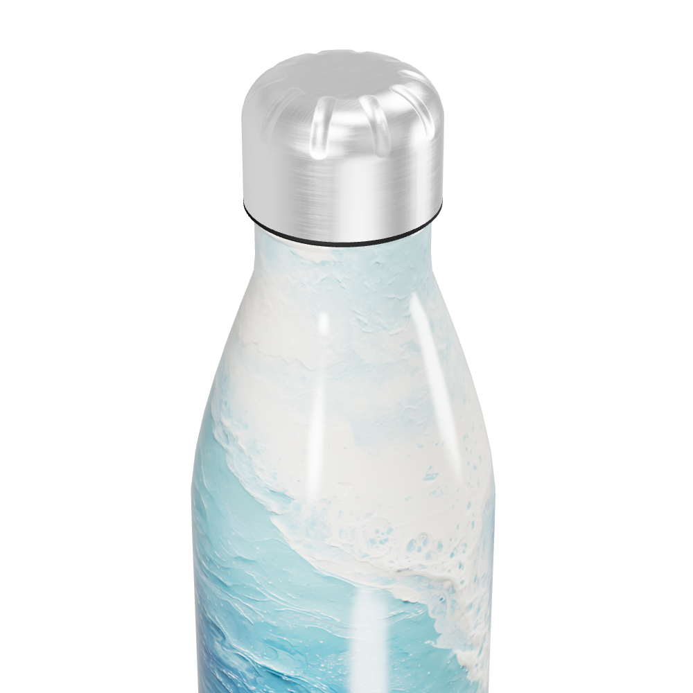 Garrafa Inox - Estampa Oceano Azul