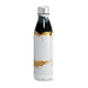 Garrafa Inox - Preto e Branco com Dourado