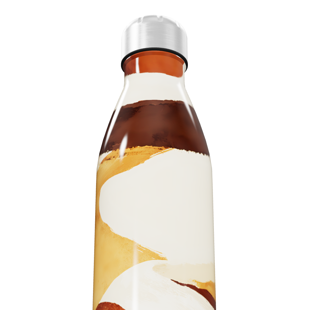 Garrafa Inox - Estampa Abstrata Colorida