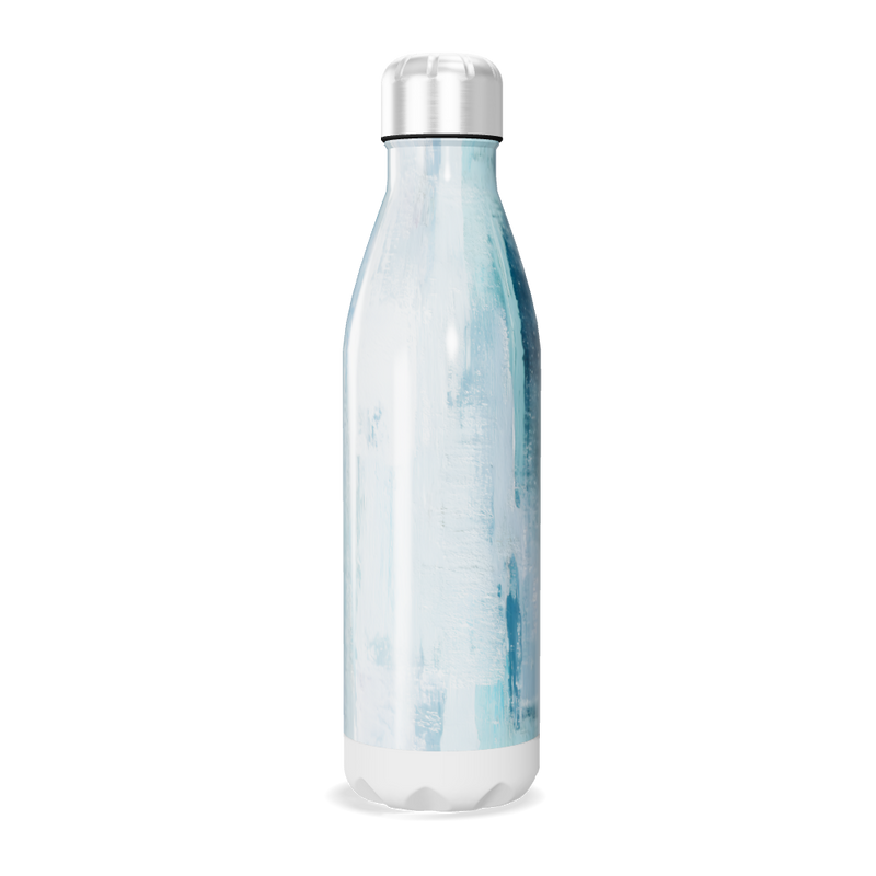 Garrafa Inox - Branco com Tons Pastel