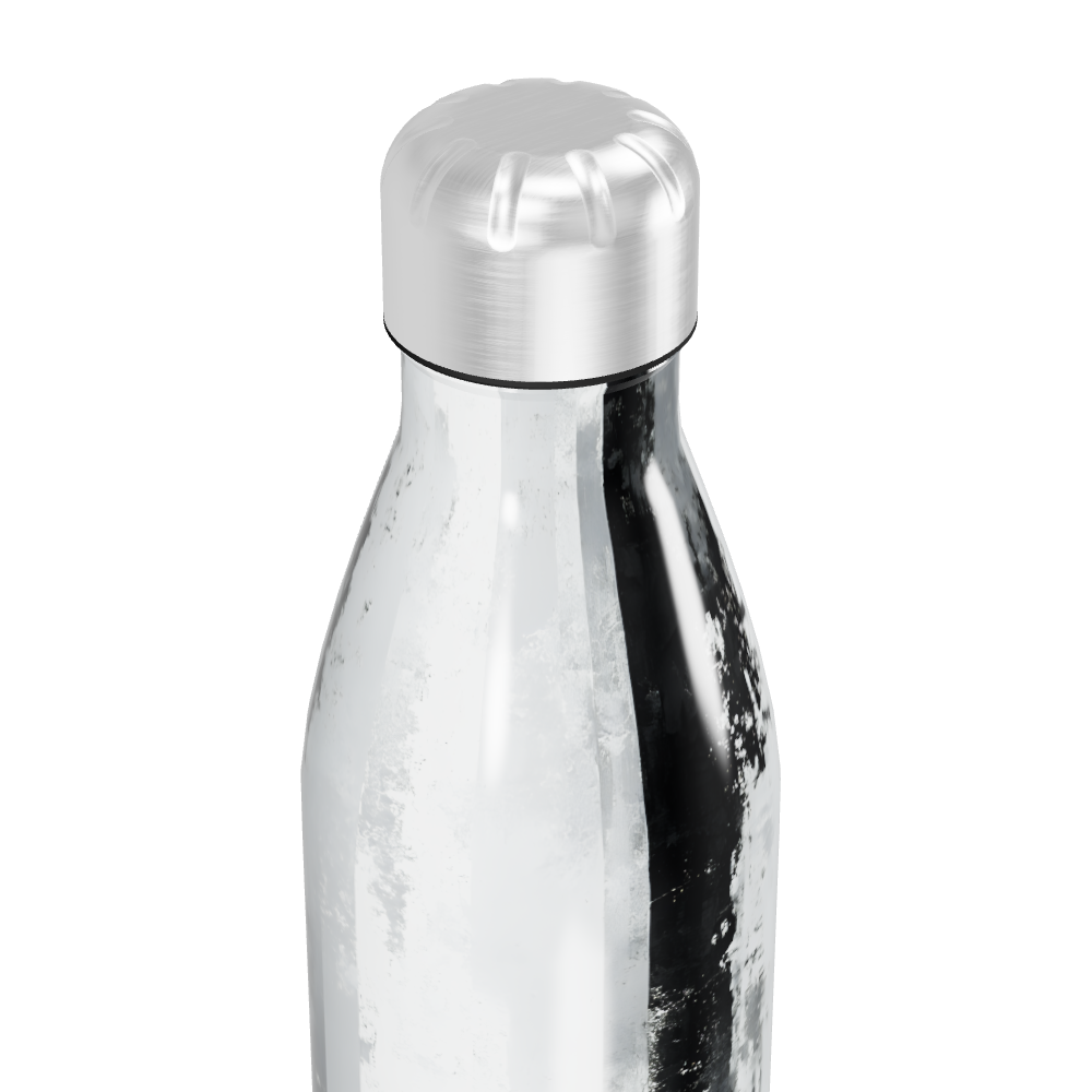 Garrafa Inox - Design Marmorizado Preto e Branco
