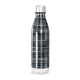Garrafa Inox - Estampa Xadrez Preta