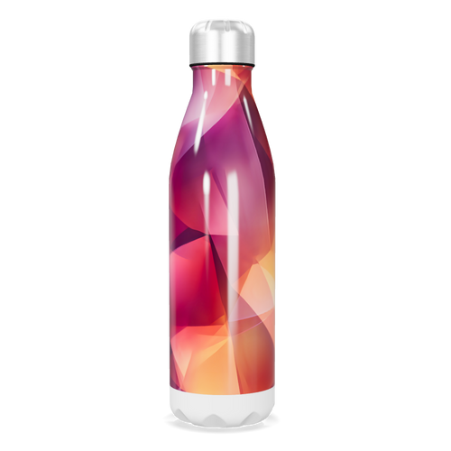 Garrafa Inox - Colorida com Estampa Geométrica